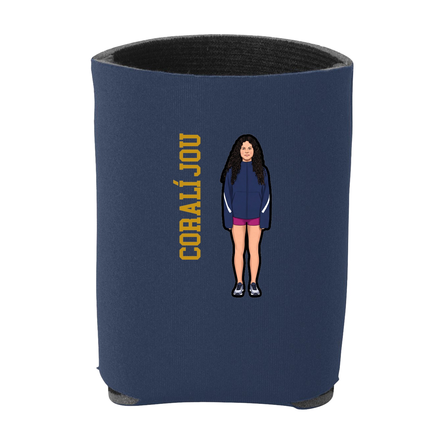 Can Holder — Name Vertical in Navy