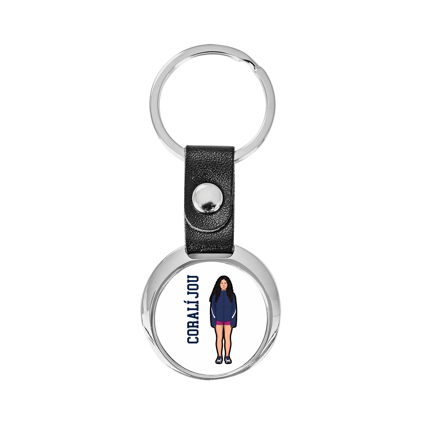 Key Chain — Name Vertical in Classic
