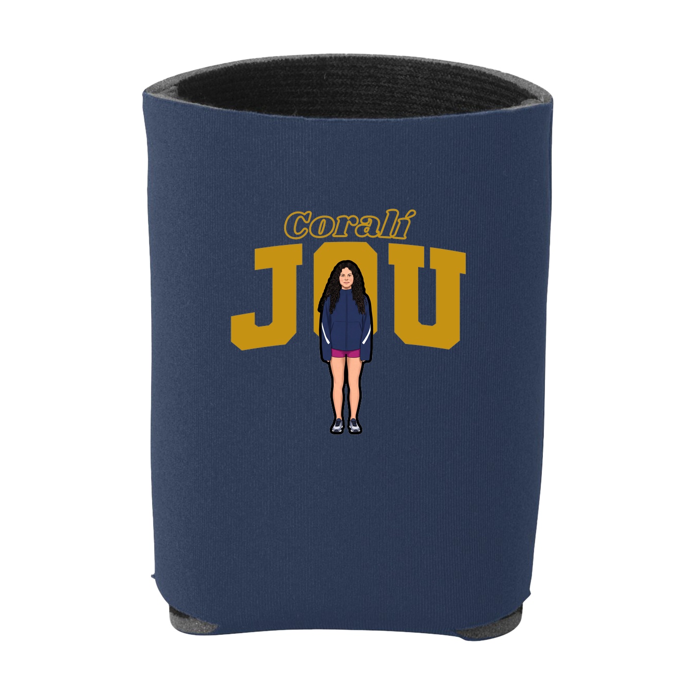 Can Holder — Name Arch in Navy
