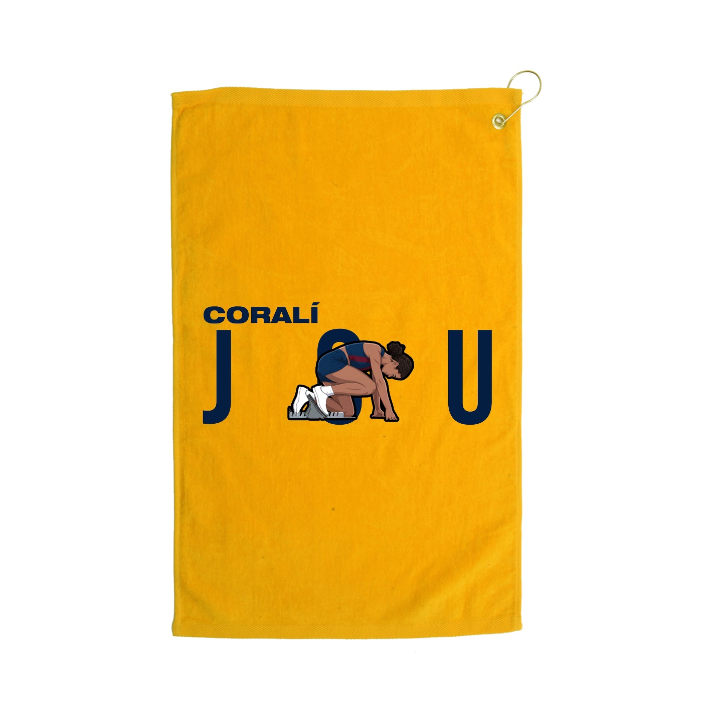 Golf Towel — Player Name in Gold