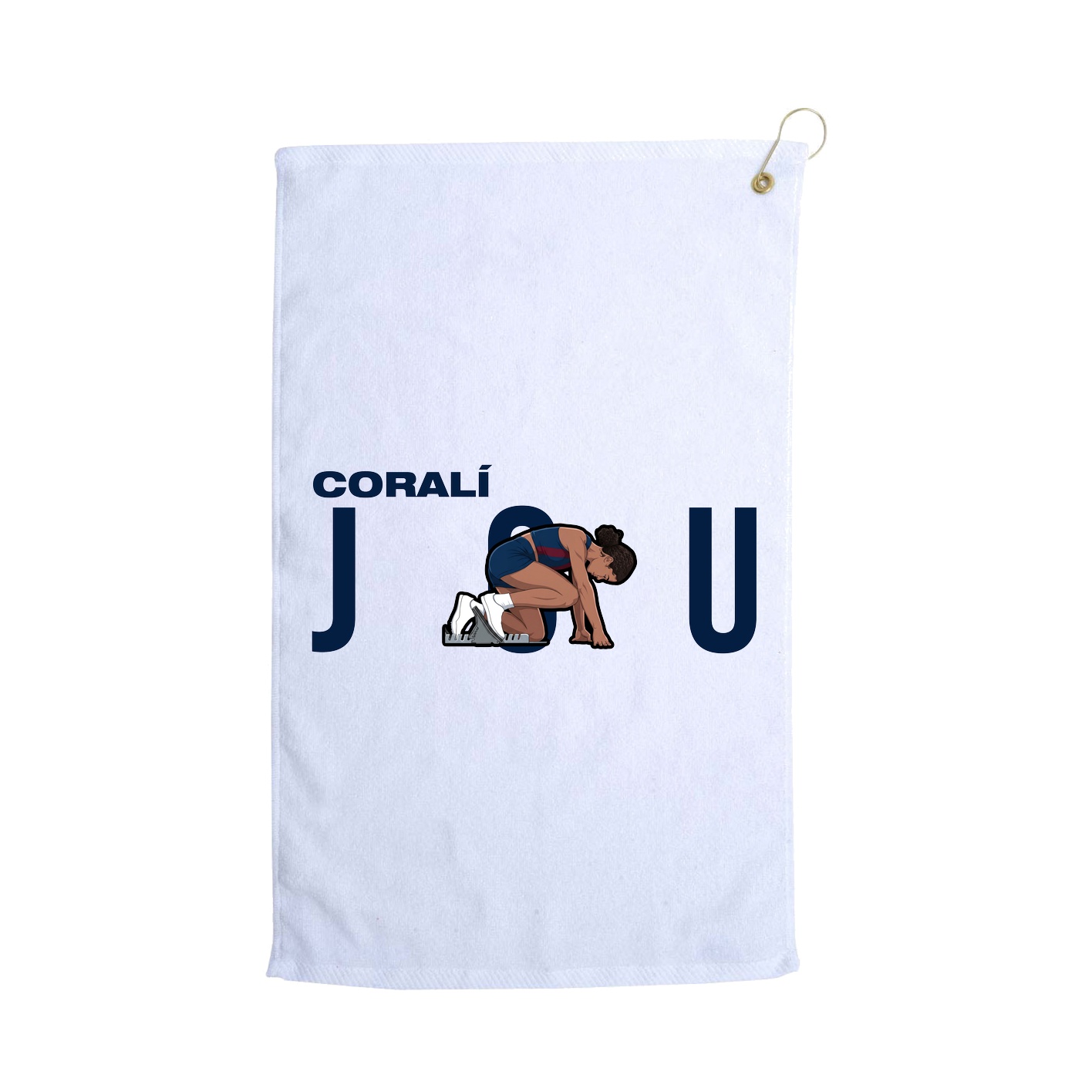 Golf Towel — Player Name in White