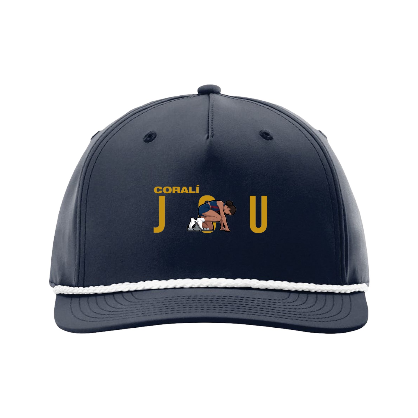 Five-Panel Classic Rope Cap — Player Name in Navy
