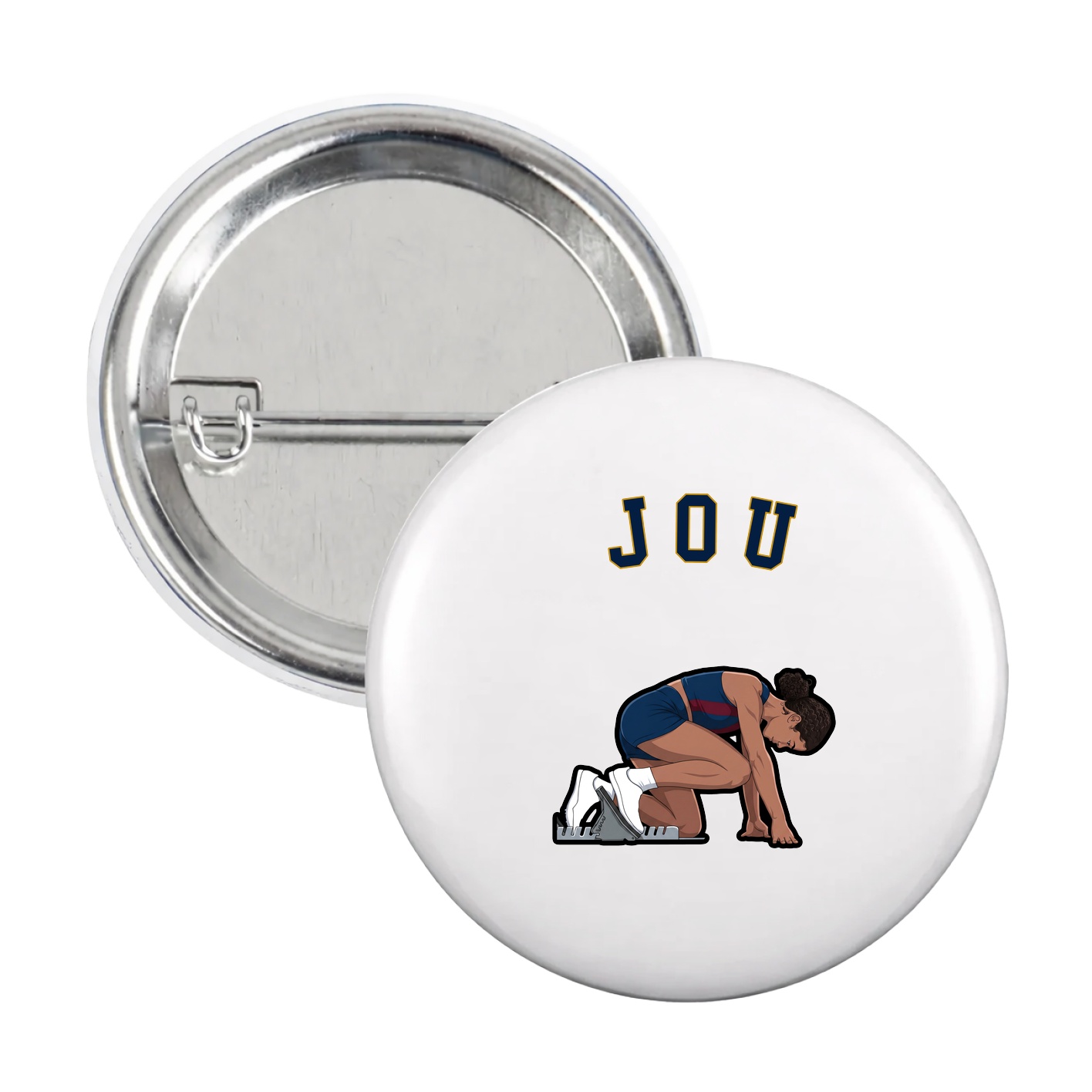 Game Day Button — Shirsey Arch in White