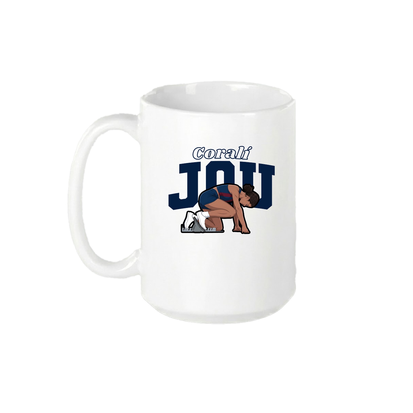 15oz Coffee Mug — Name Arch in White