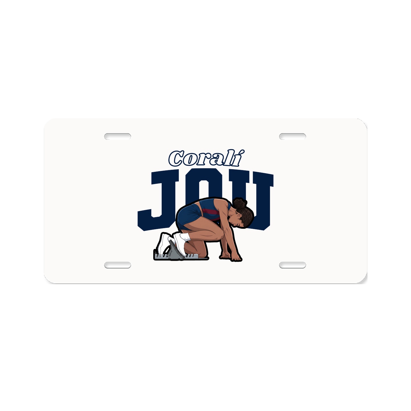 License Plate — Name Arch in Classic