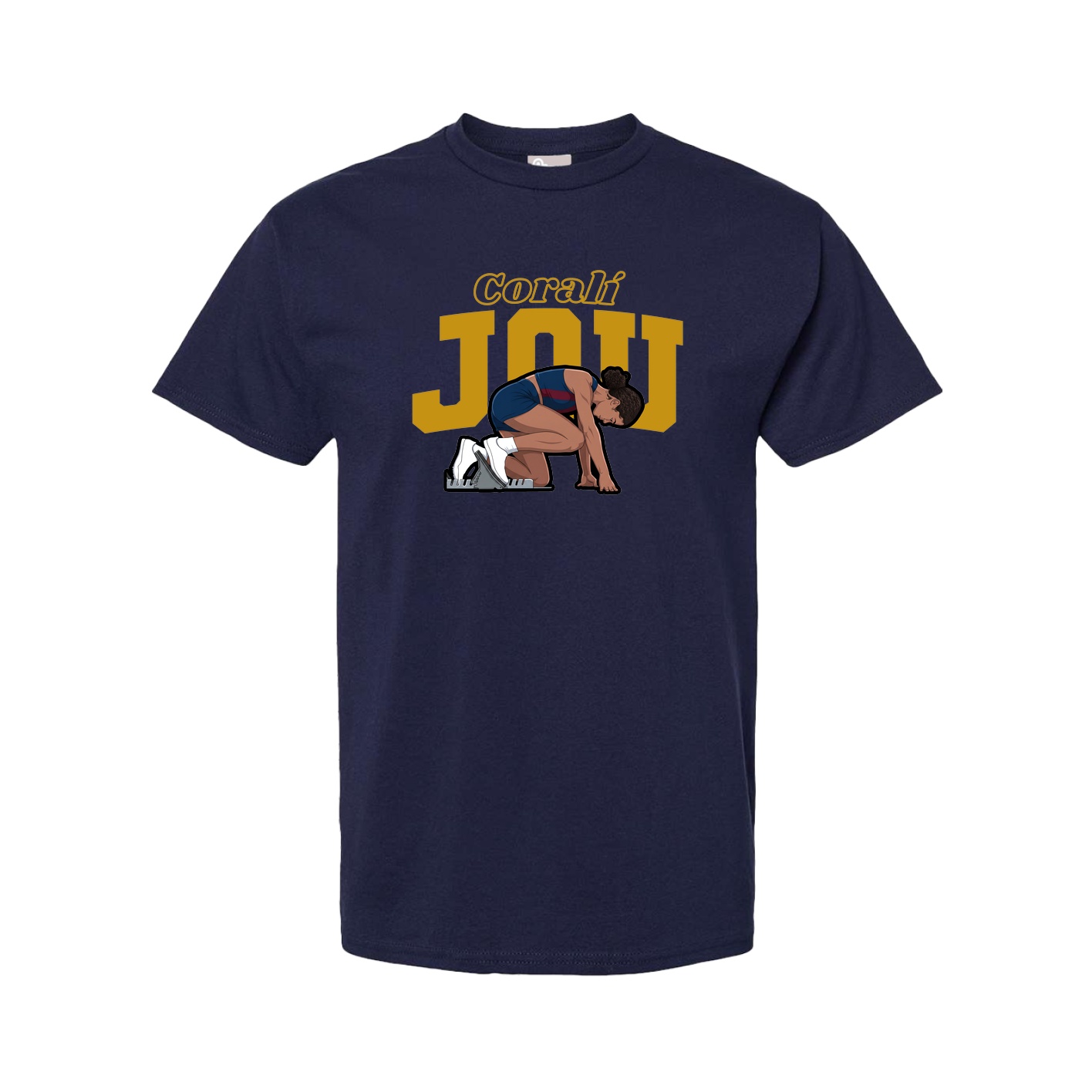 Youth Tee — Name Arch in Navy