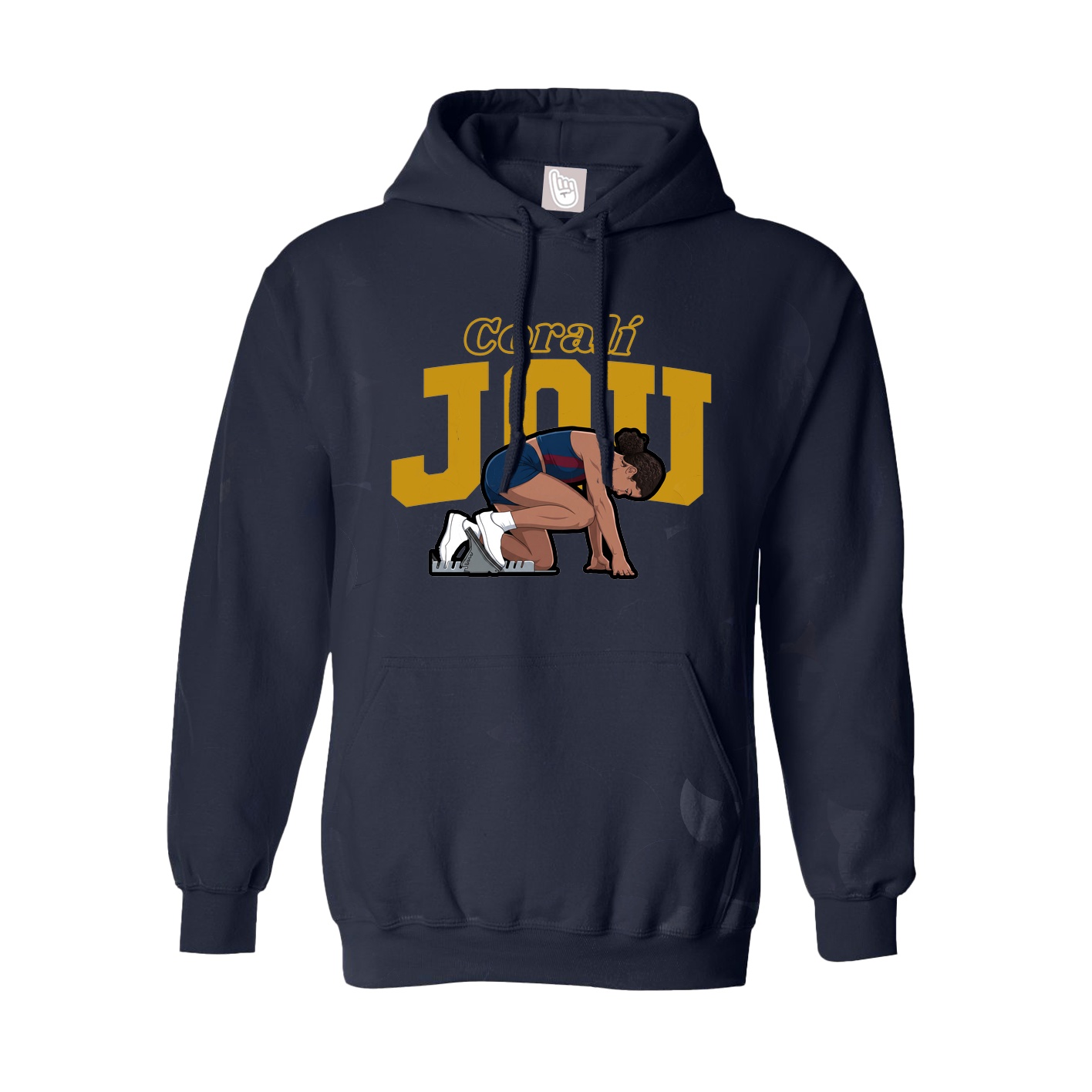 Hoodie — Name Arch in Navy