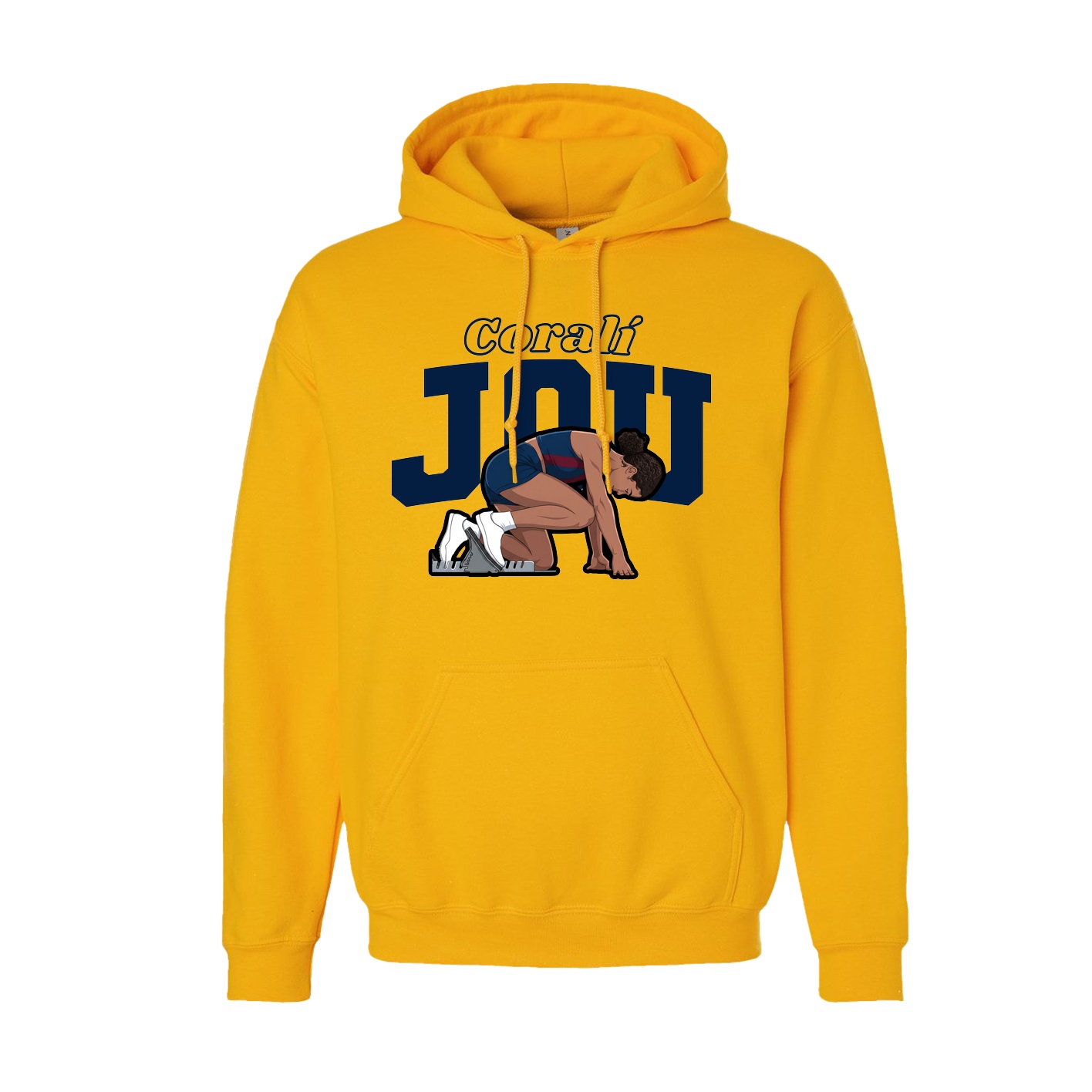 Hoodie — Name Arch in Gold