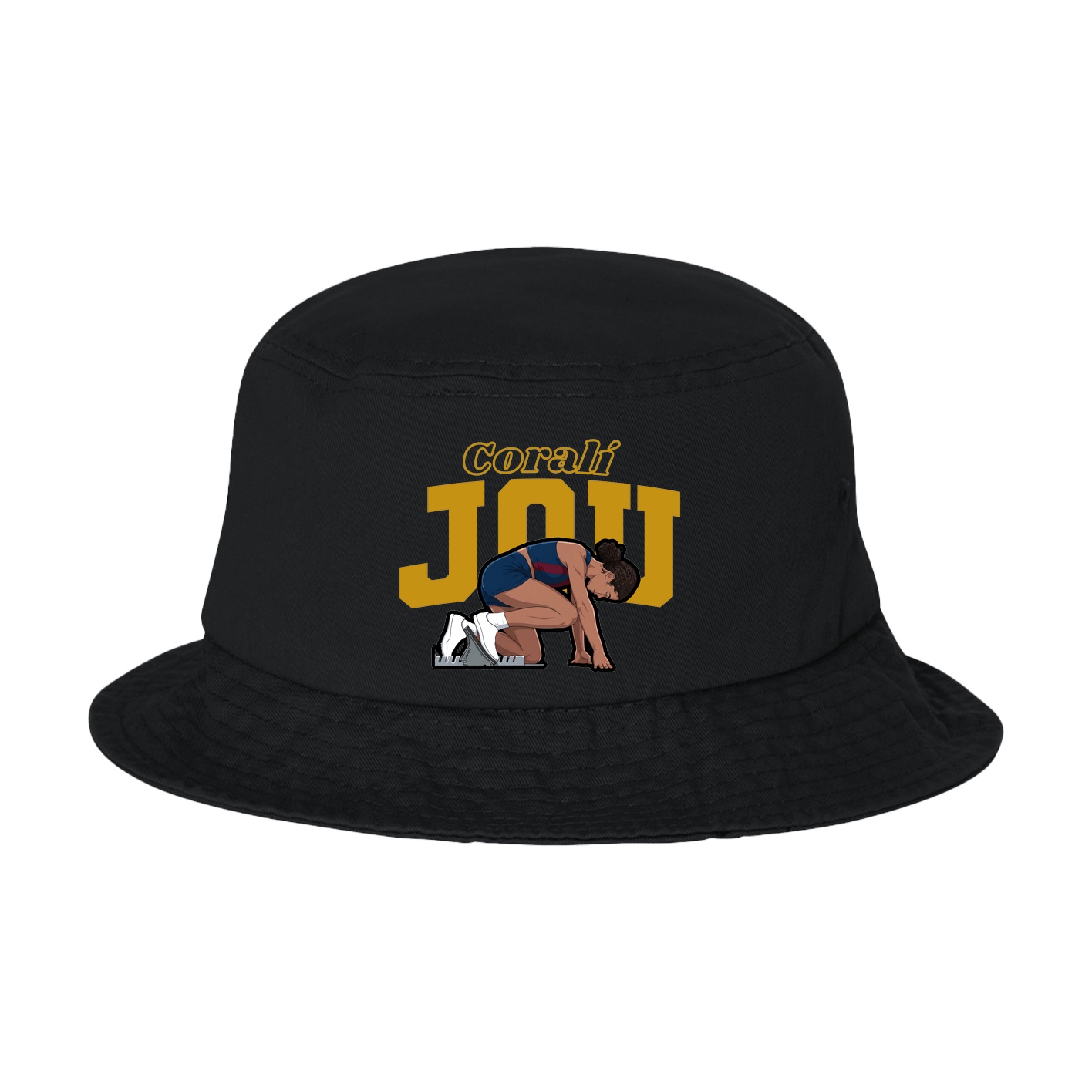 Bucket Cap — Name Arch in Black