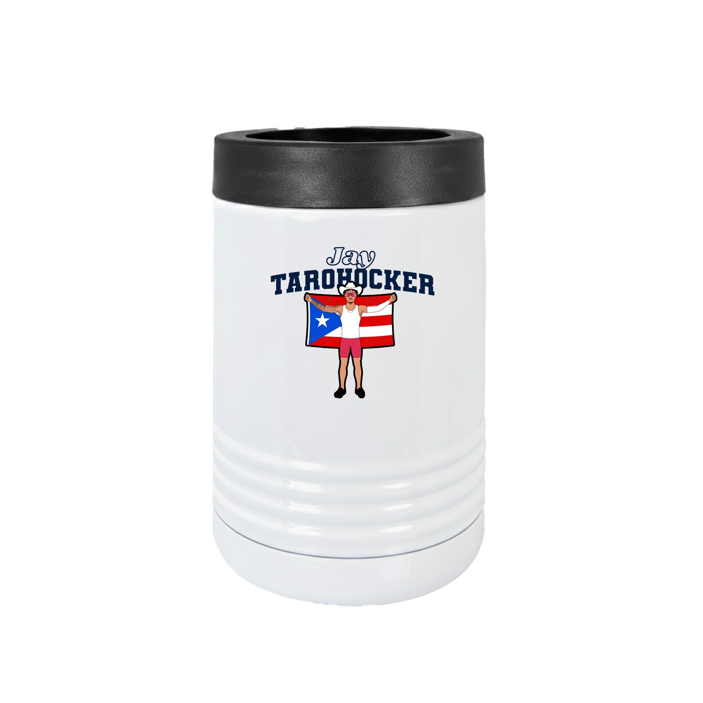 Beverage Holder — Name Arch in White