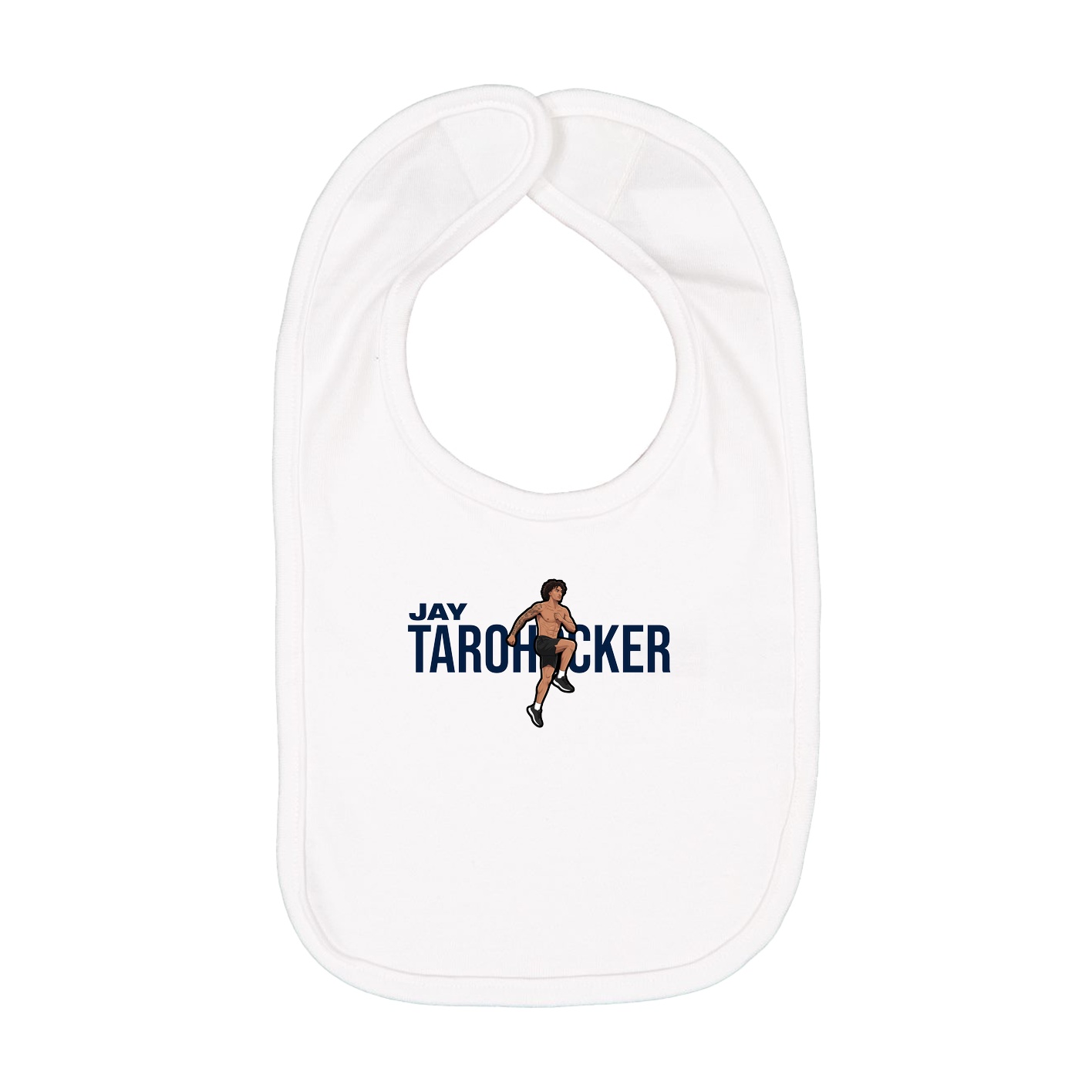Infant Bib — Player Name in White