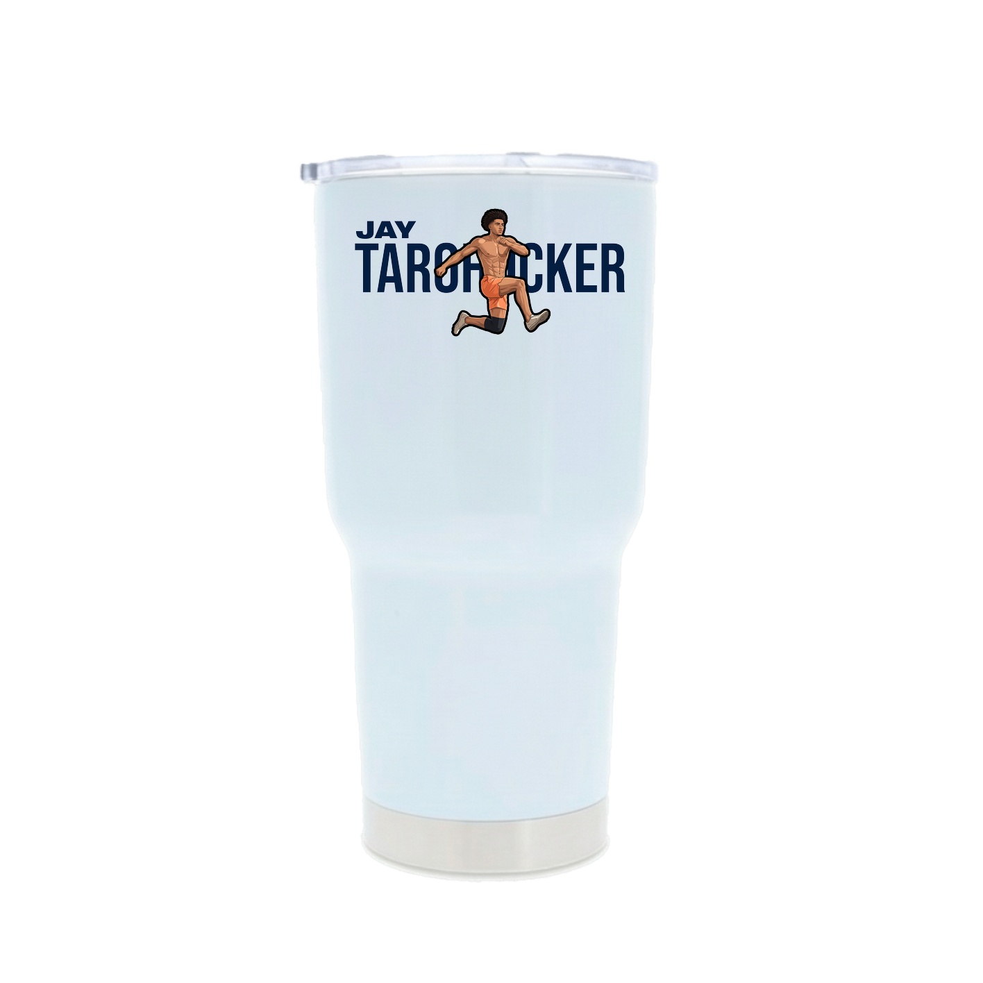30oz Stainless Steel Tumbler — Player Name in White