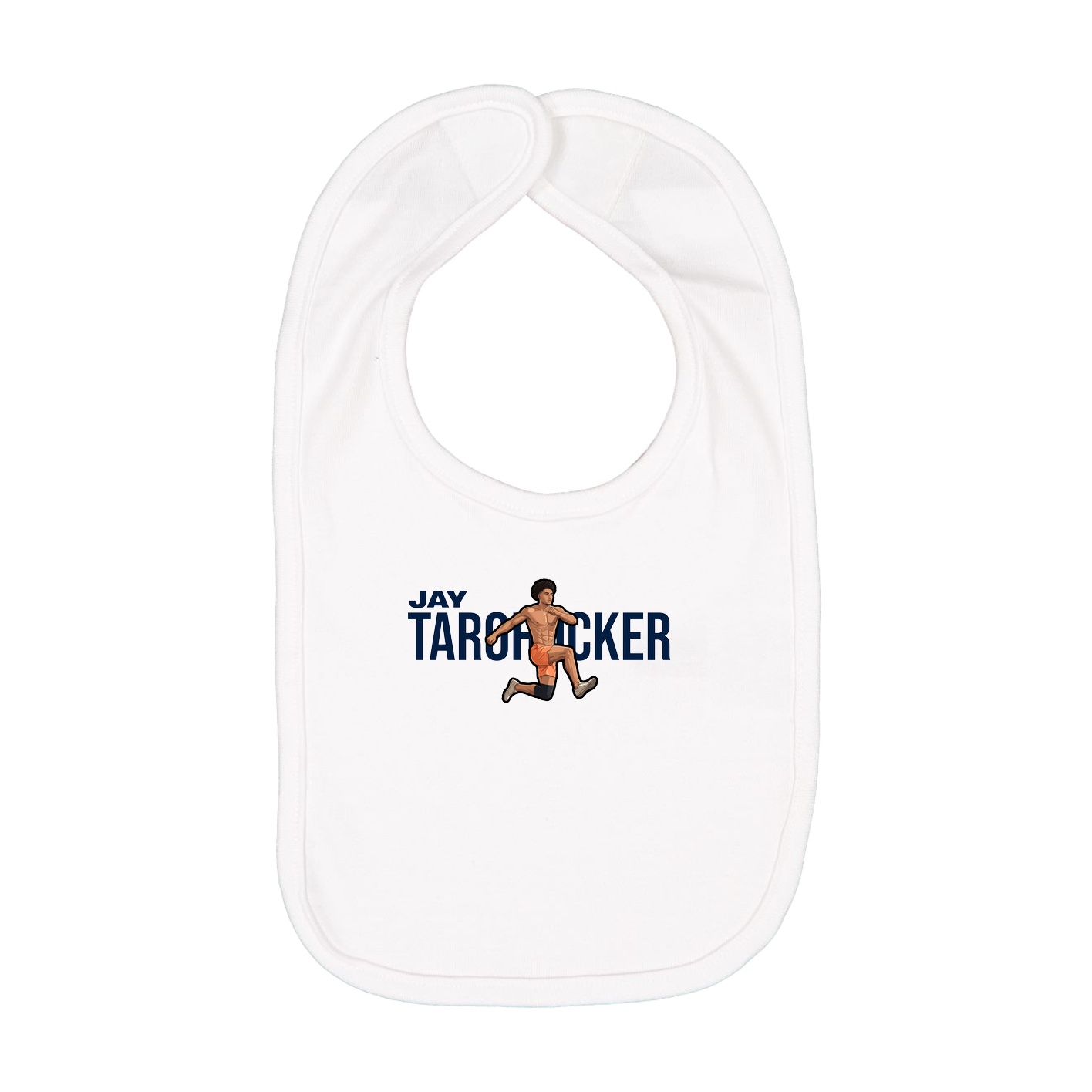 Infant Bib — Player Name in White