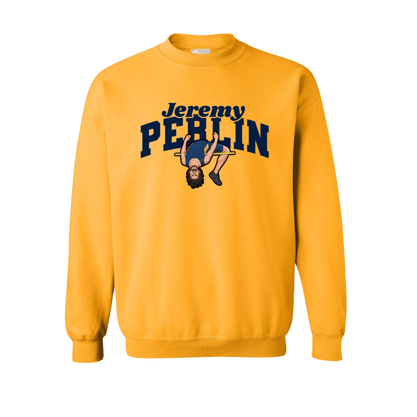 Fleece Crew — Signature Arch in Gold