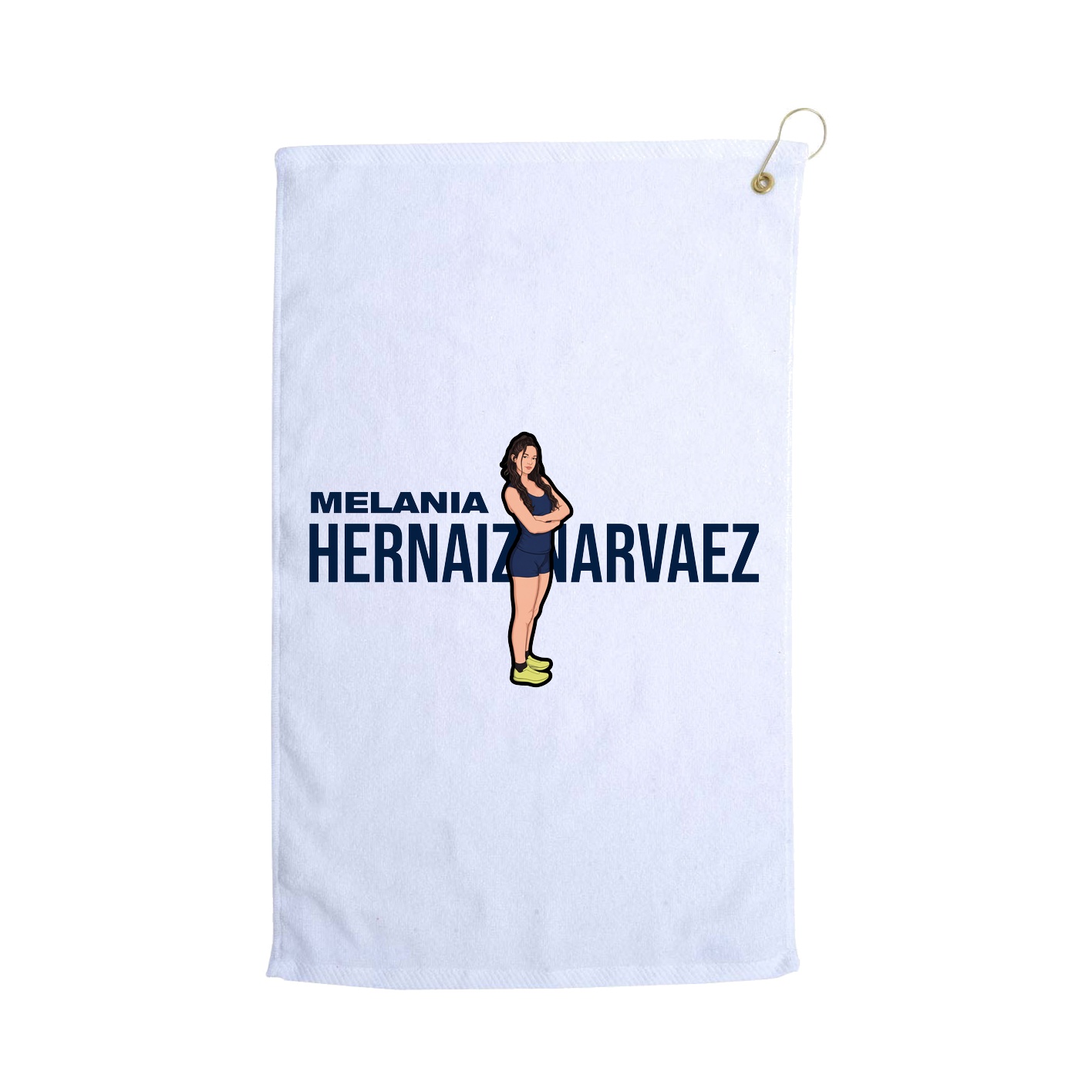 Golf Towel — Player Name in White