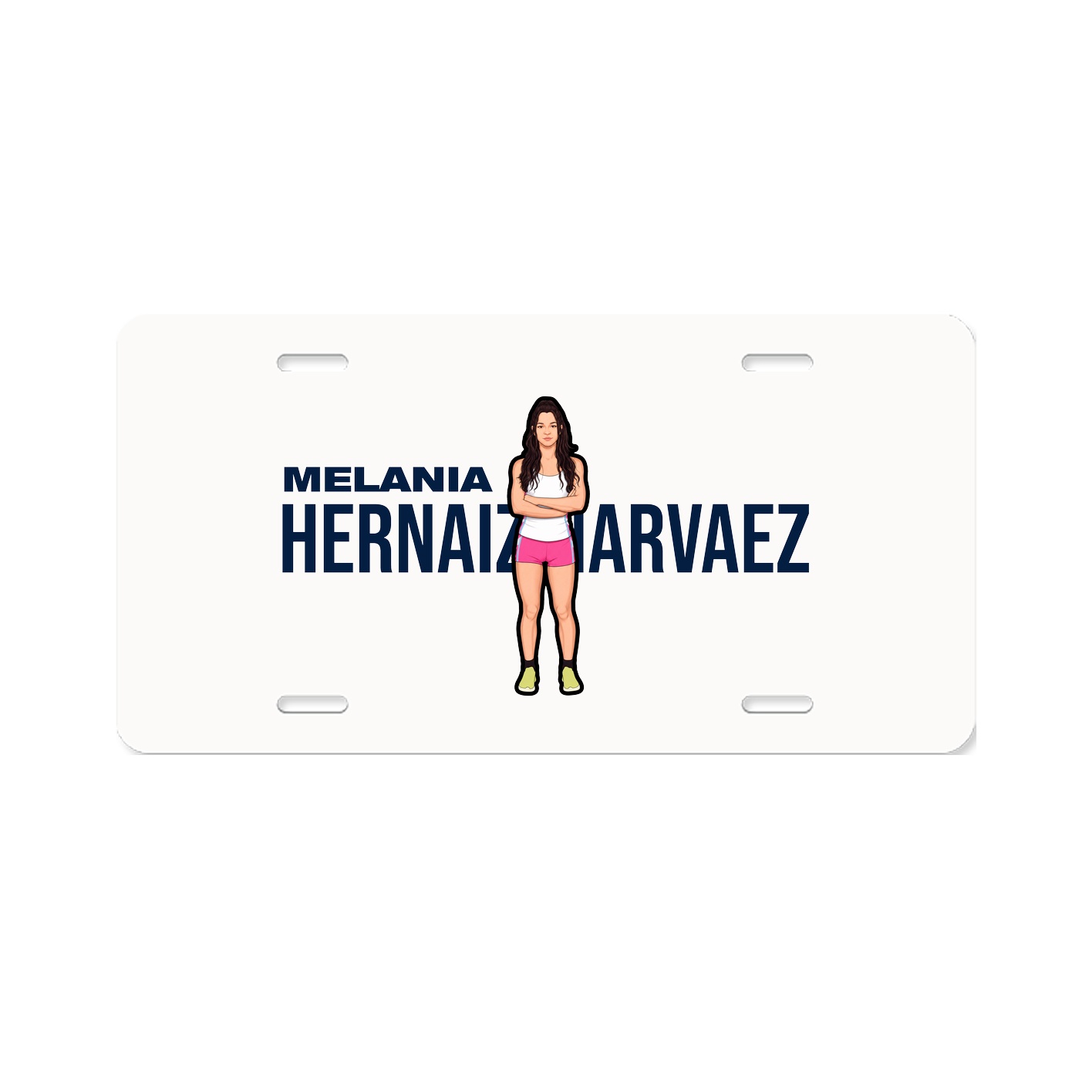 License Plate — Player Name in Classic