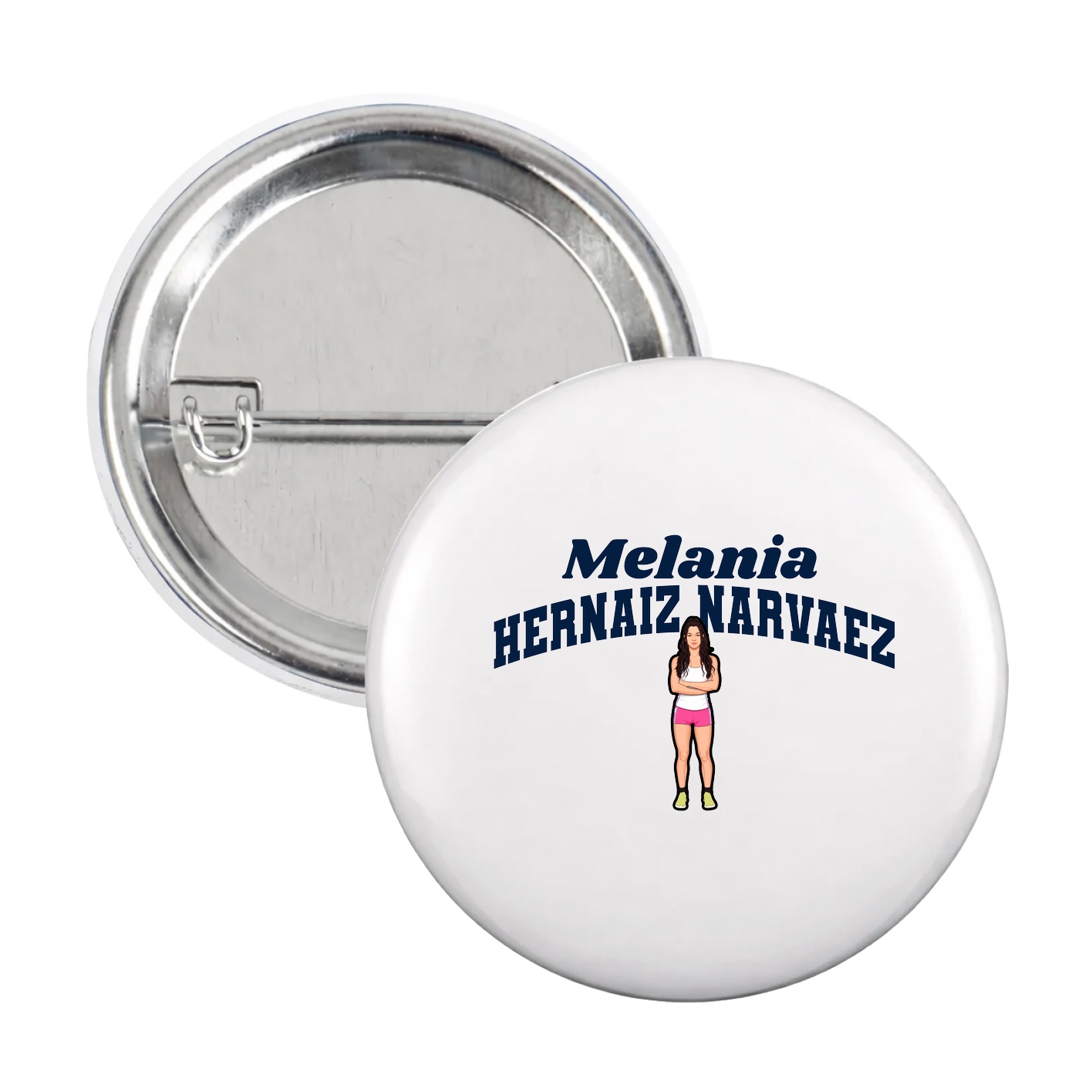 Game Day Button — Signature Arch in White