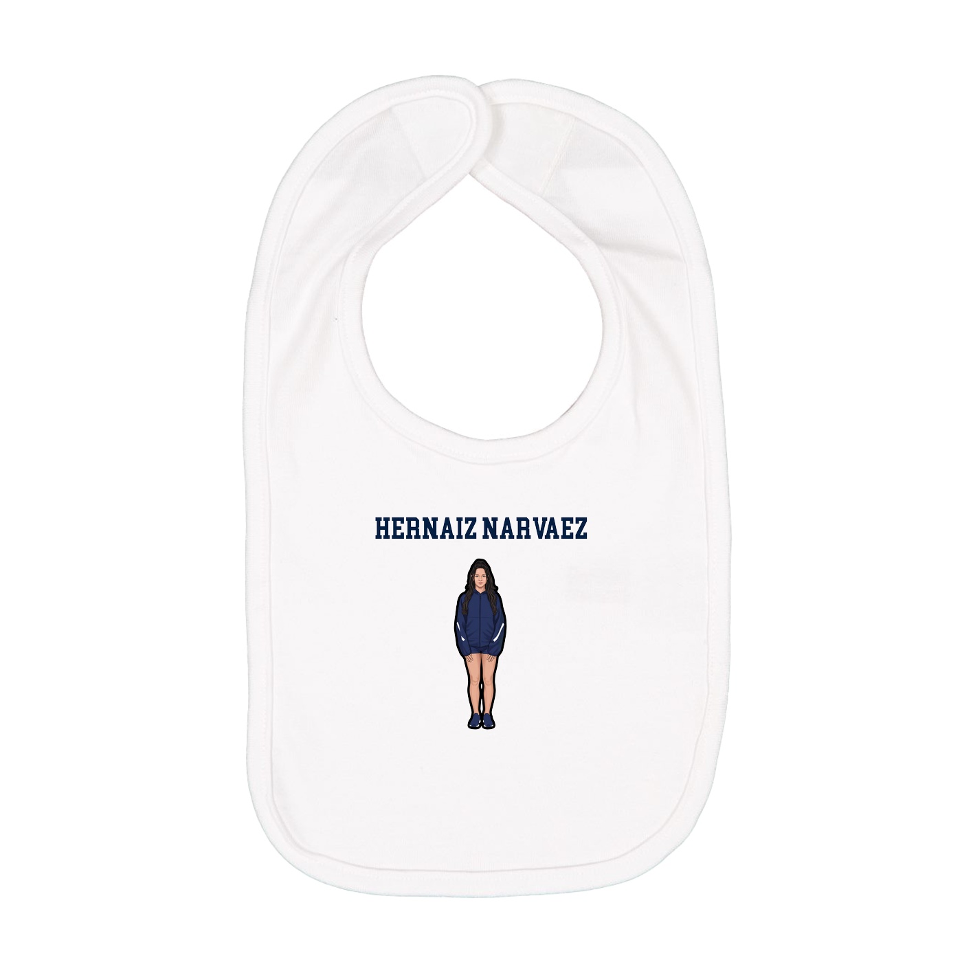 Infant Bib — Shirsey in White
