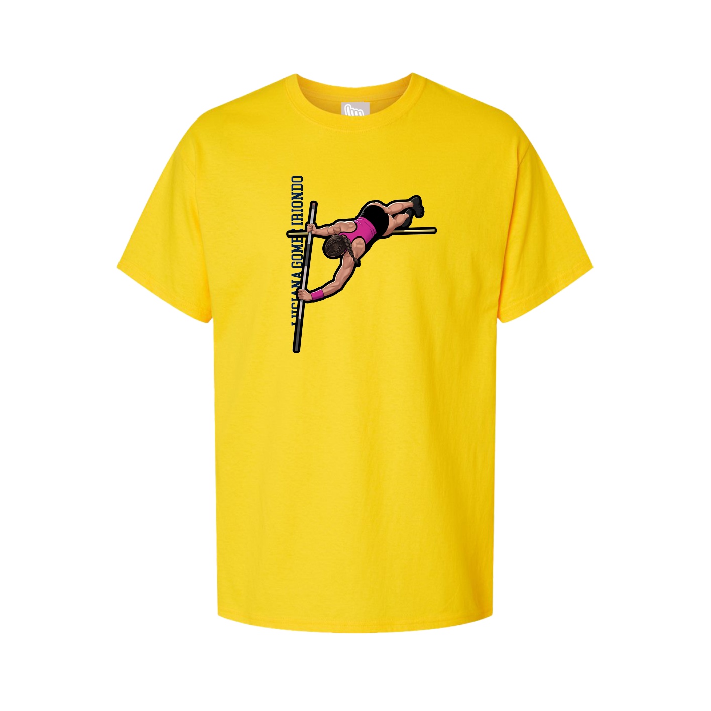 Tee — Name Vertical in Gold
