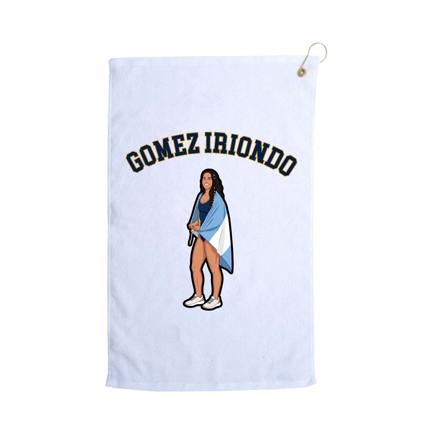 Golf Towel — Shirsey Arch in White