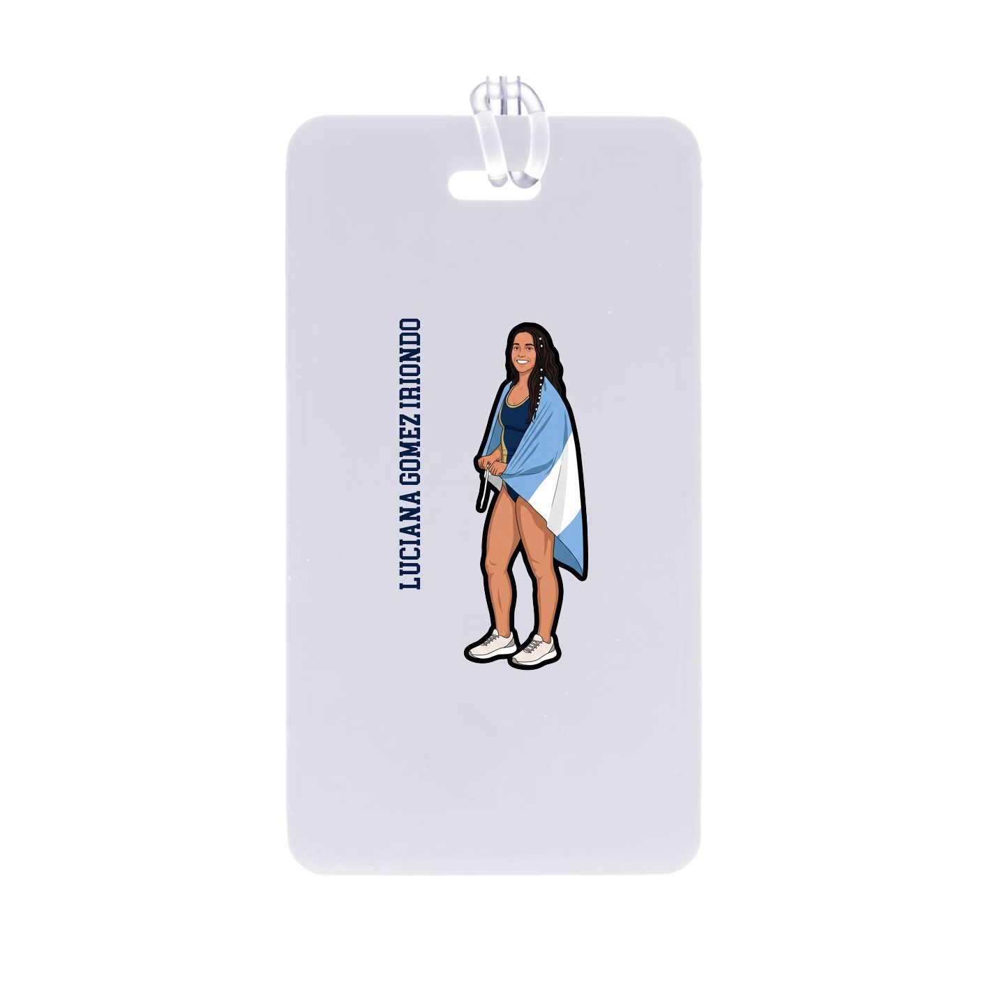 Bag Tag — Name Vertical in Classic