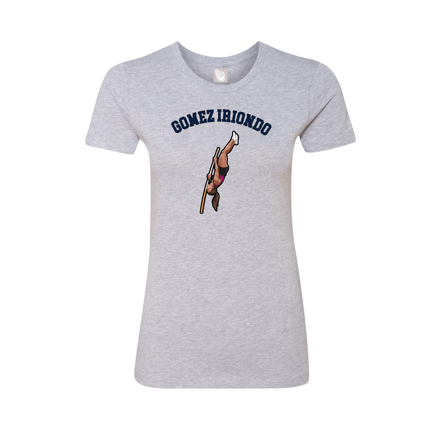 Fitted Women's Tee — Shirsey Arch in Grey