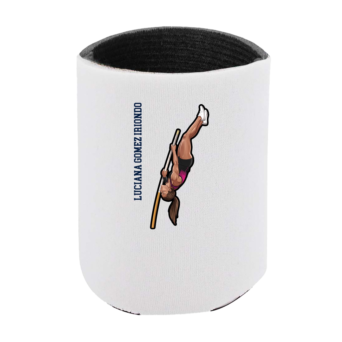 Can Holder — Name Vertical in White