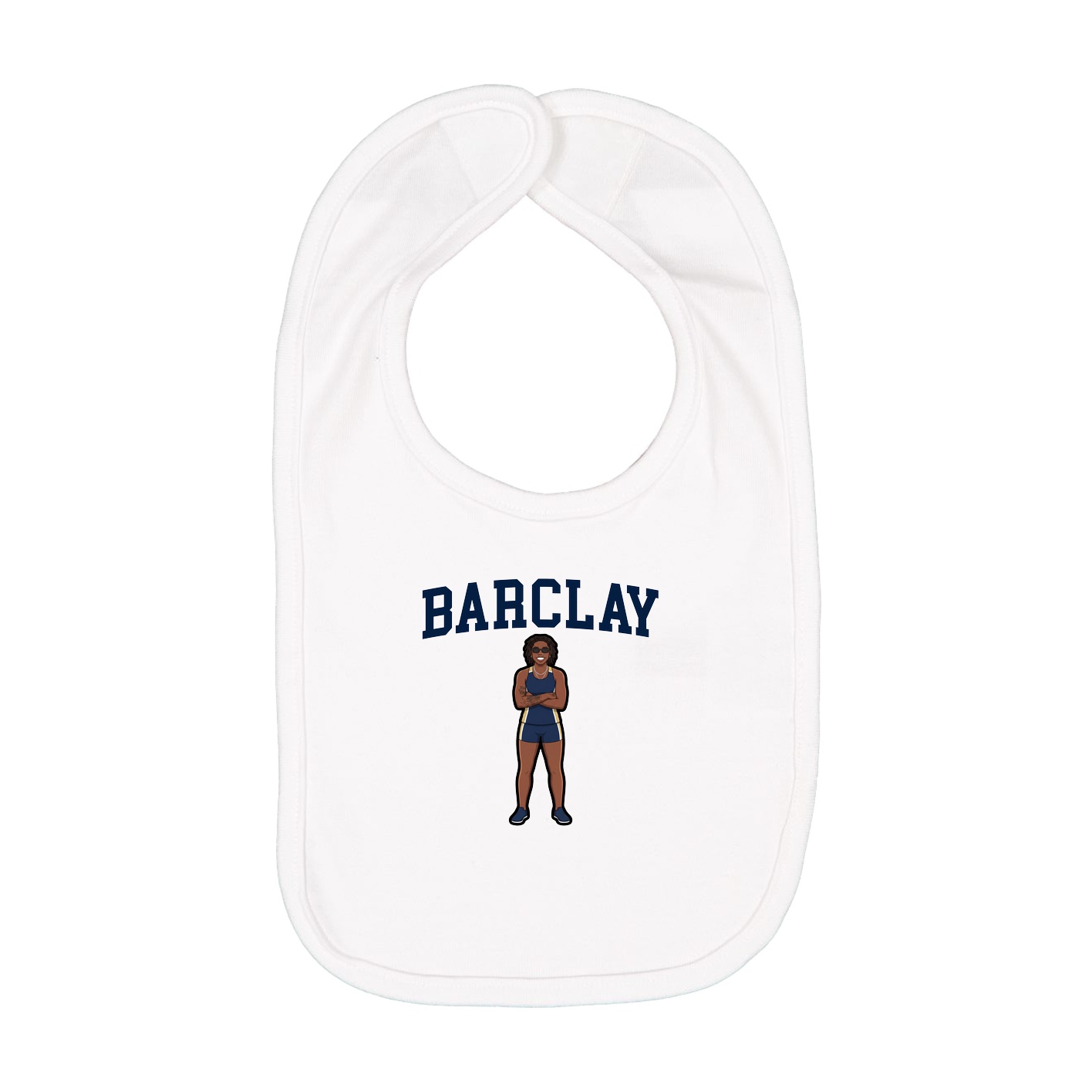 Infant Bib — Shirsey in White