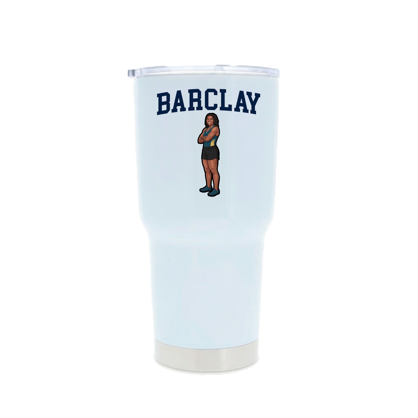 30oz Stainless Steel Tumbler — Shirsey in White