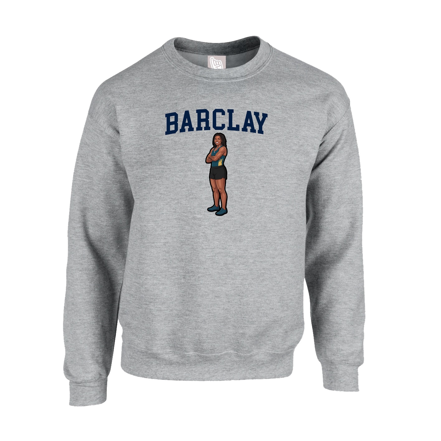 Fleece Crew — Shirsey in Grey