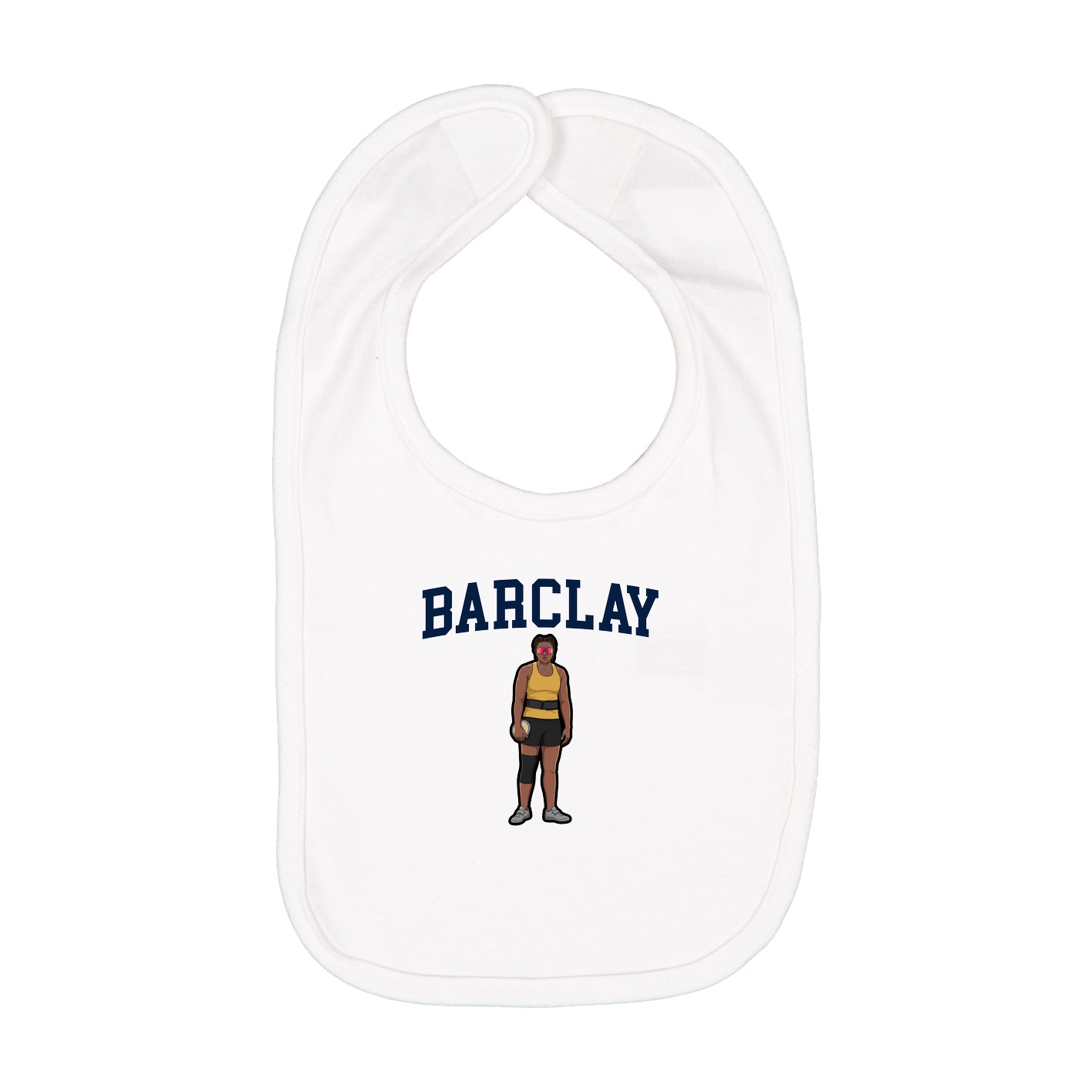 Infant Bib — Shirsey in White