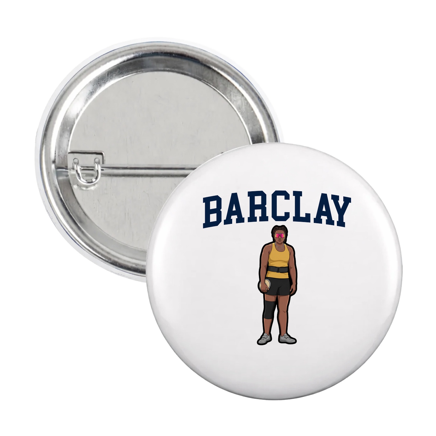 Game Day Button — Shirsey in White