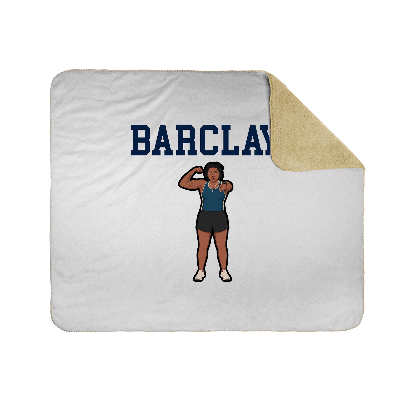 Throw Blanket — Shirsey in White