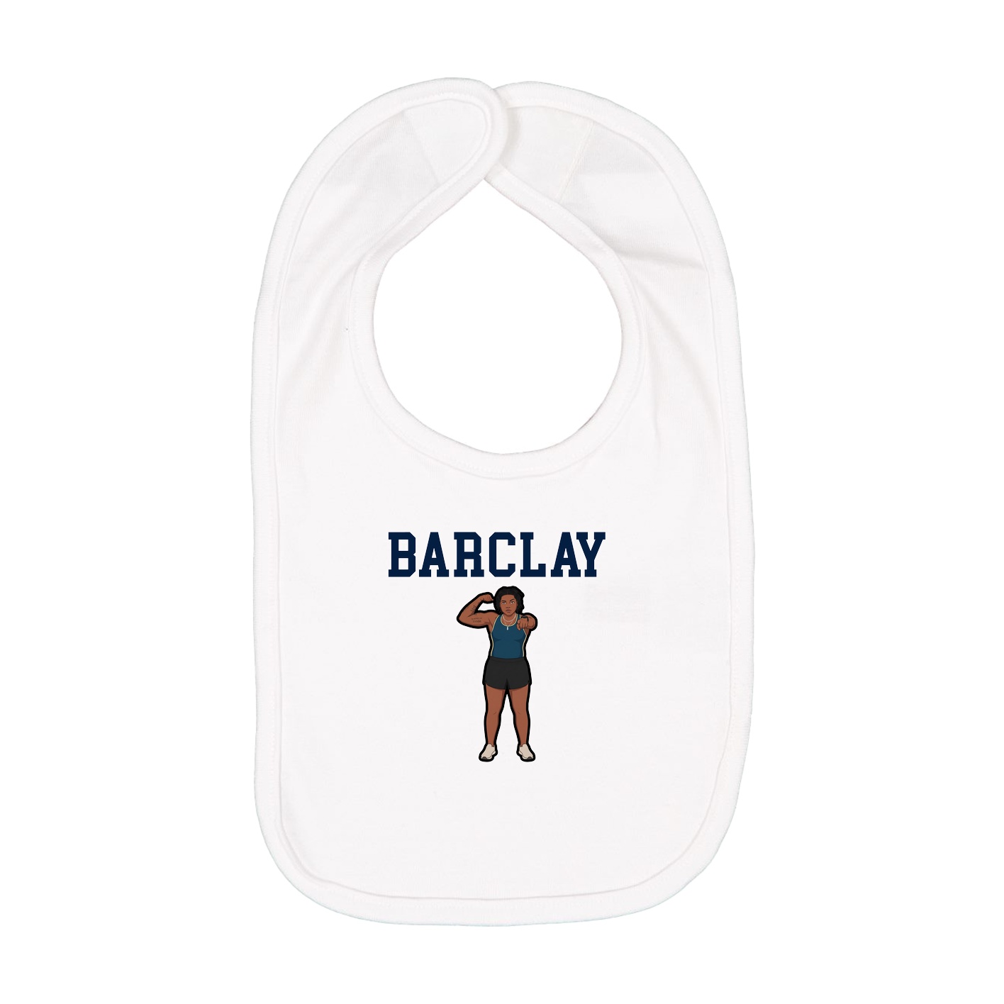 Infant Bib — Shirsey in White