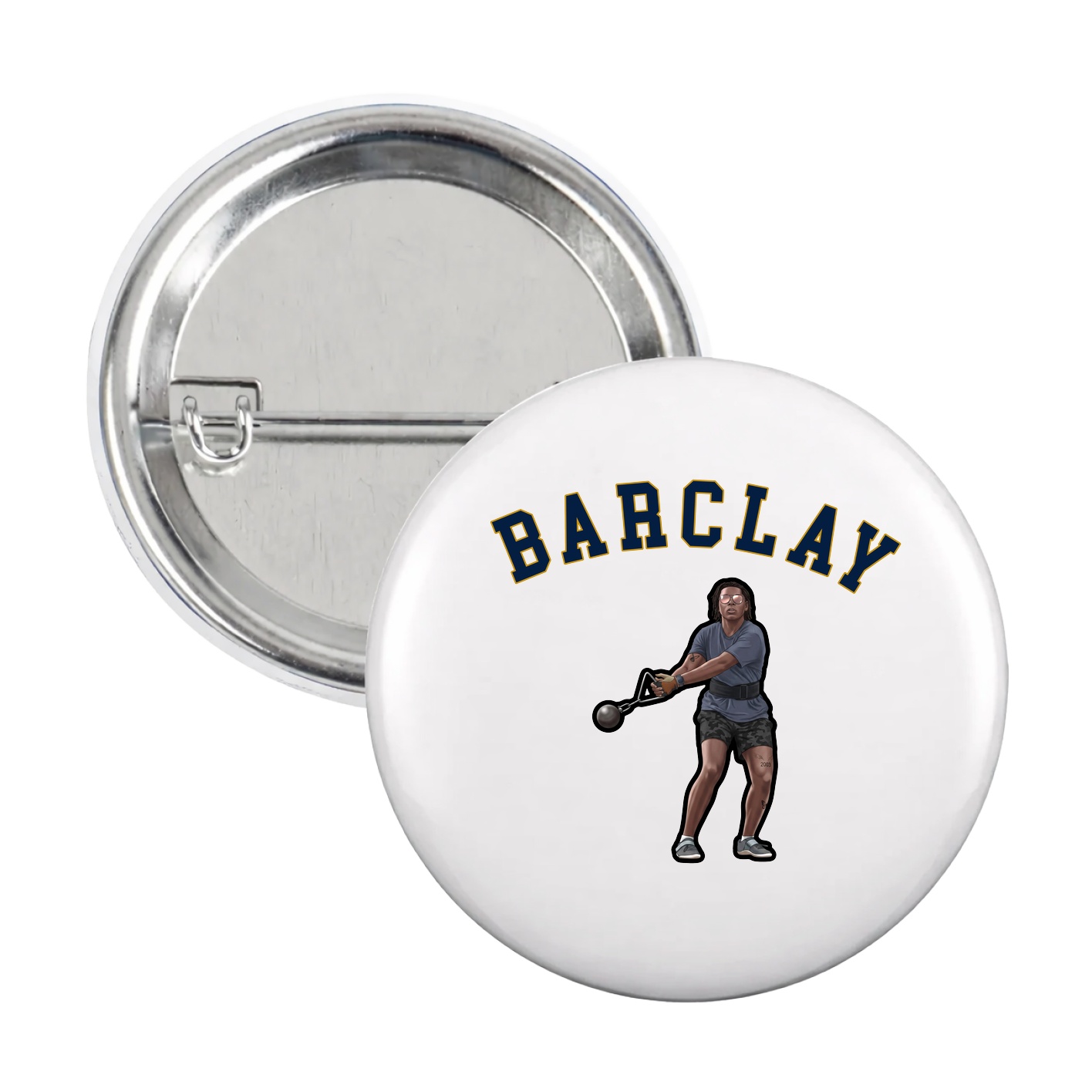 Game Day Button — Shirsey Arch in White
