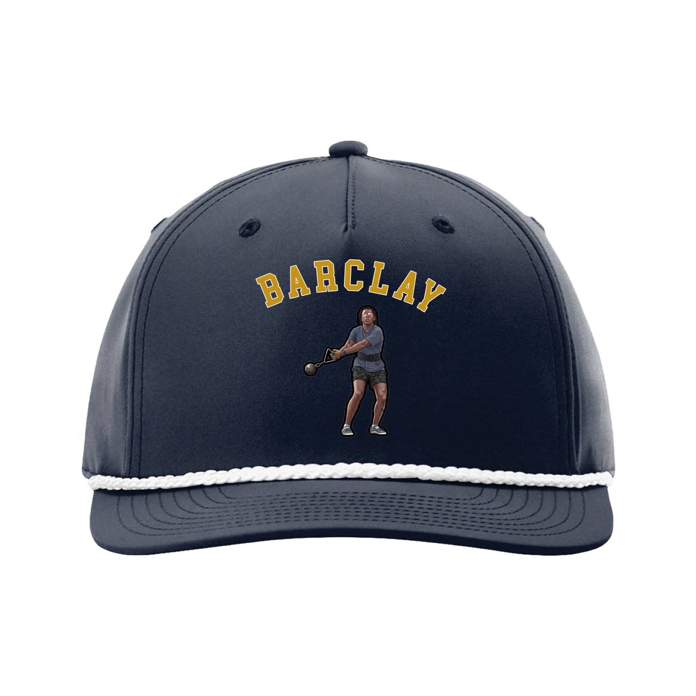 Five-Panel Classic Rope Cap — Shirsey Arch in Navy