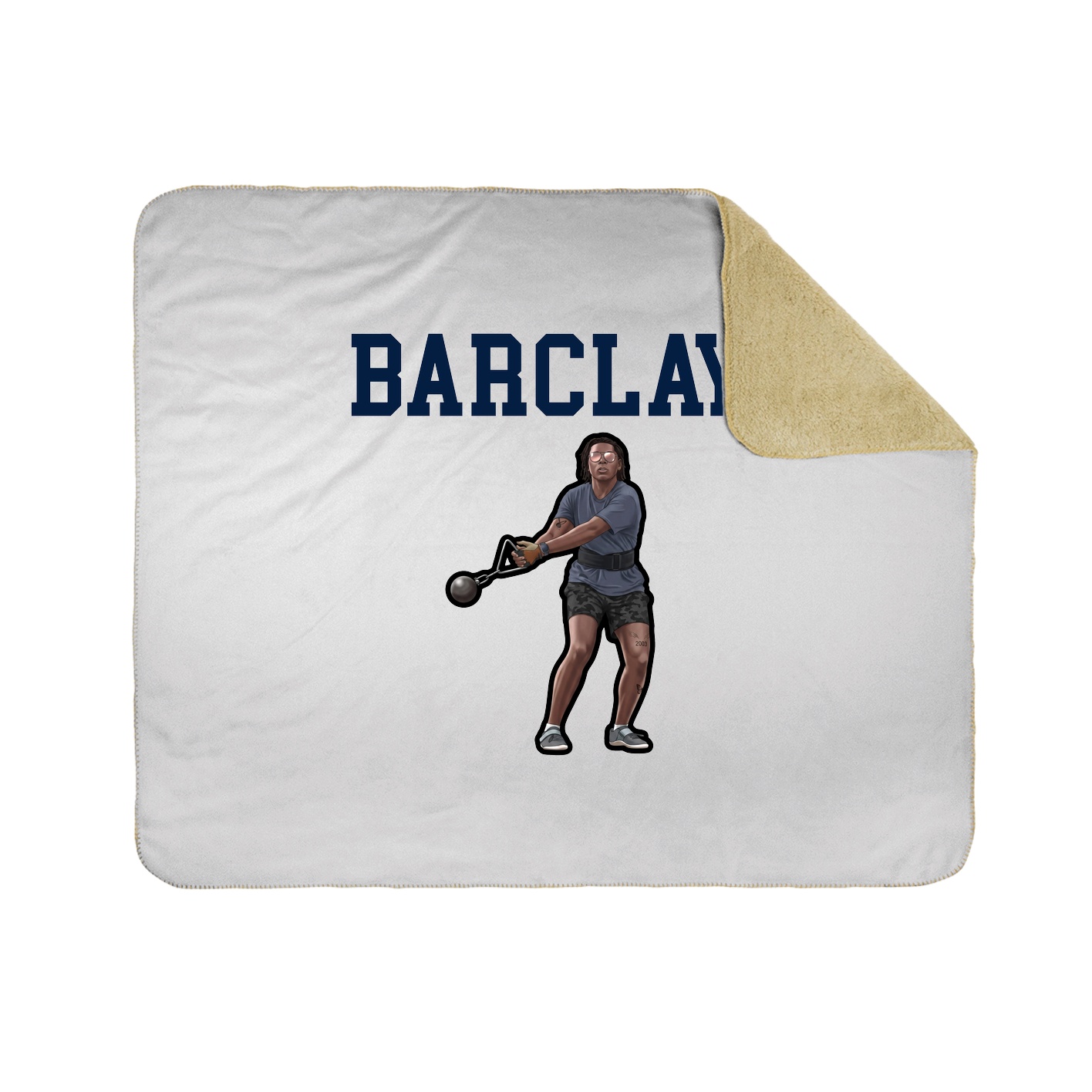 Throw Blanket — Shirsey in White