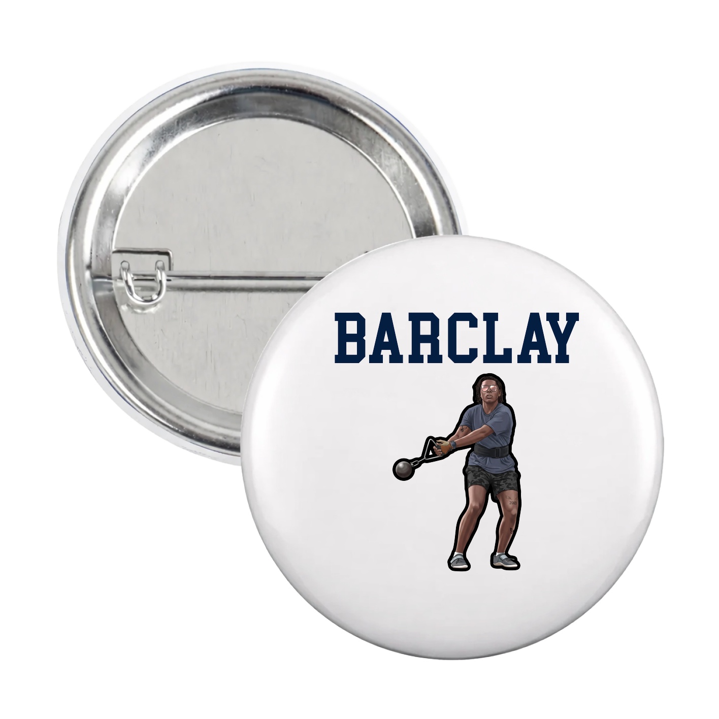 Game Day Button — Shirsey in White