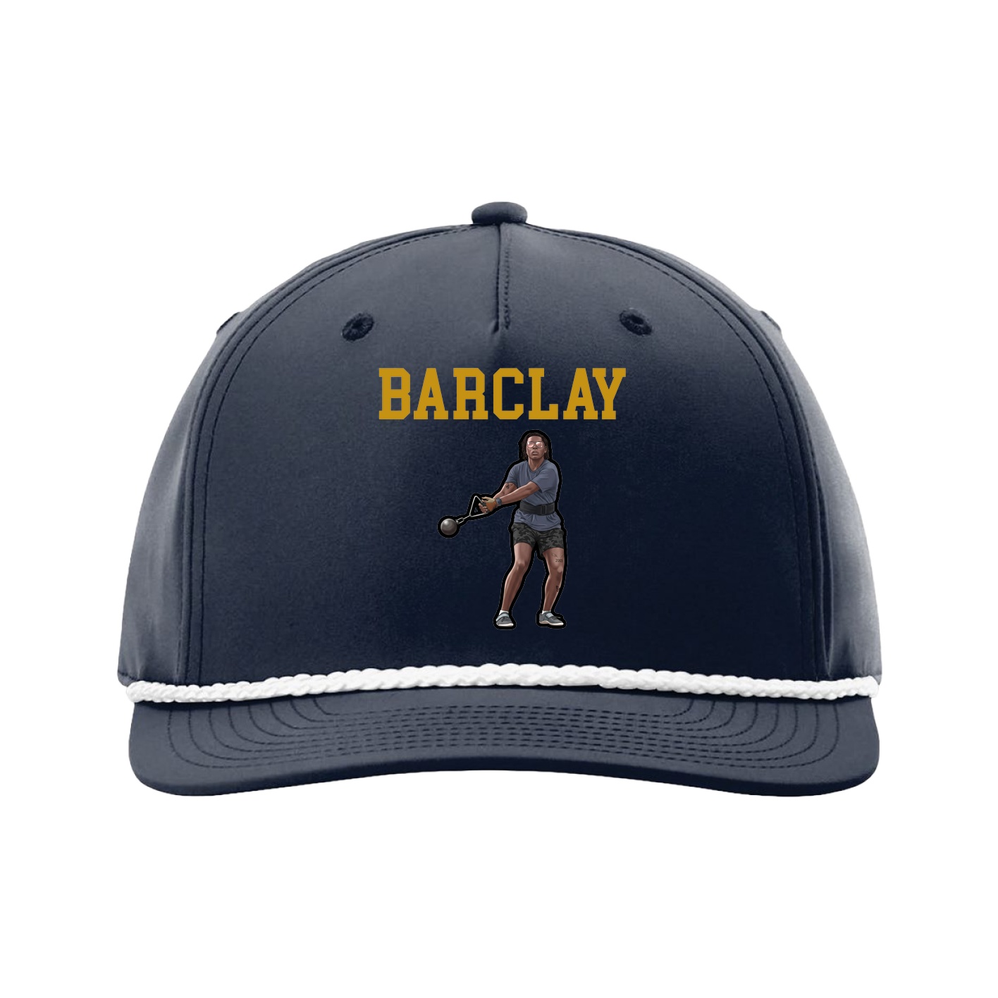 Five-Panel Classic Rope Cap — Shirsey in Navy