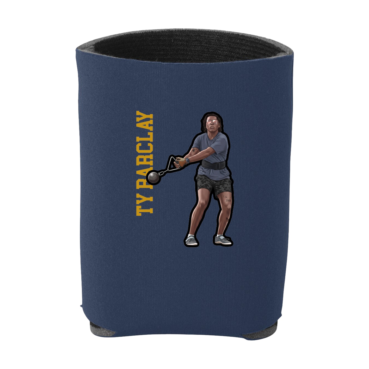 Can Holder — Name Vertical in Navy