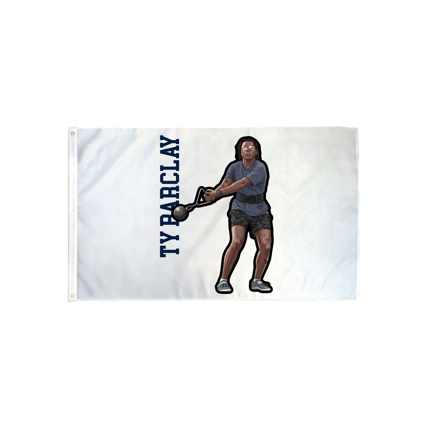 3x5 Flag — Name Vertical in Classic
