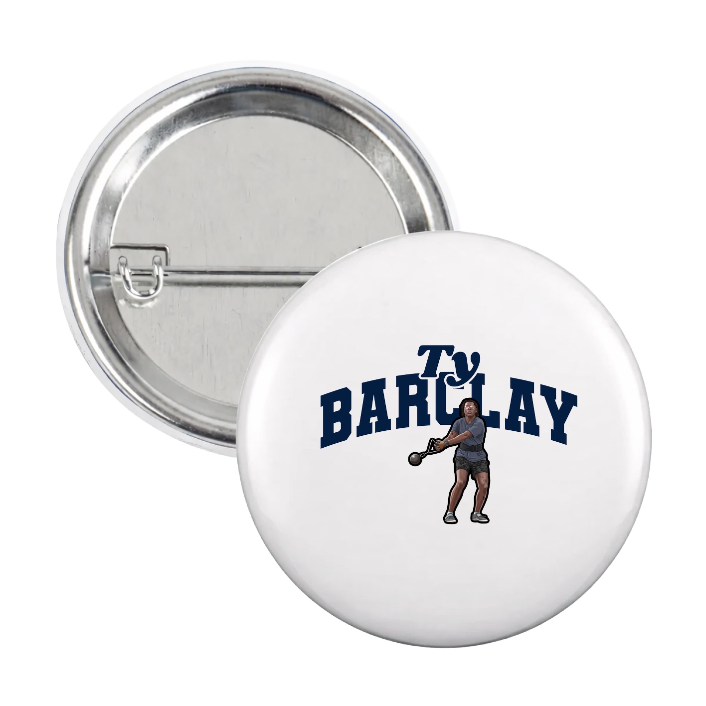 Game Day Button — Signature Arch in White