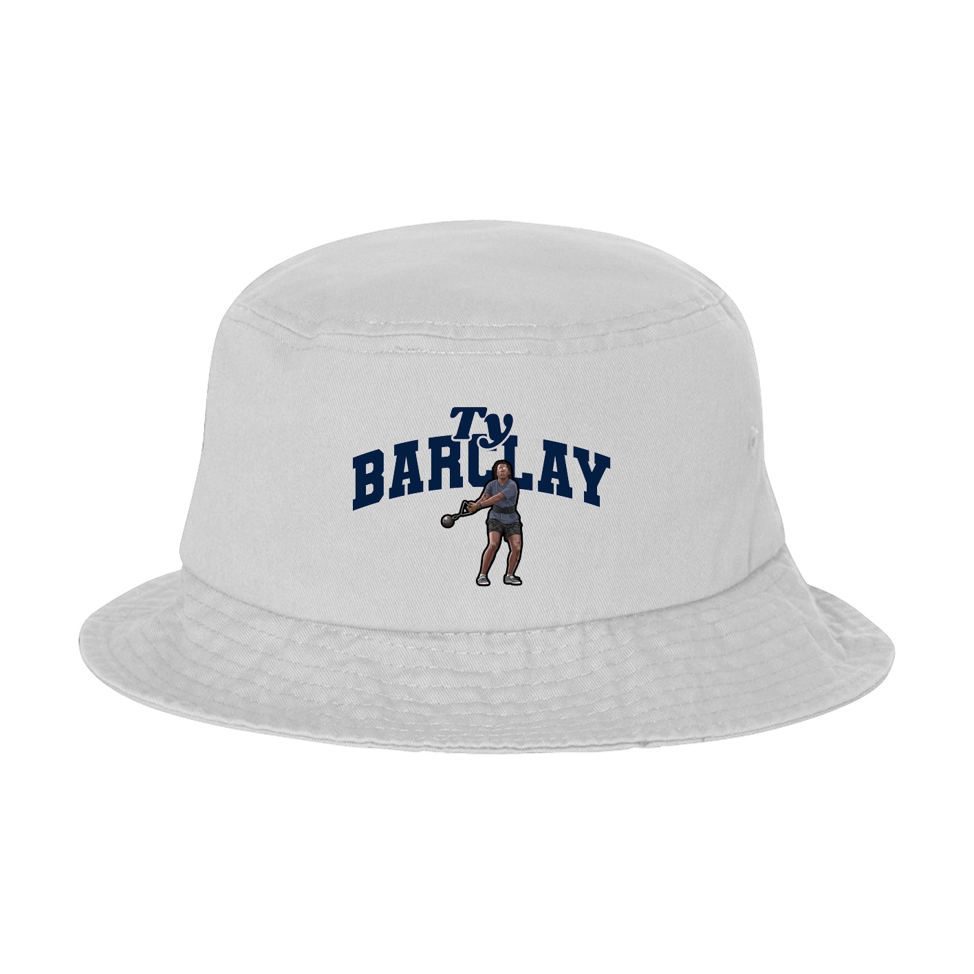 Bucket Cap — Signature Arch in White