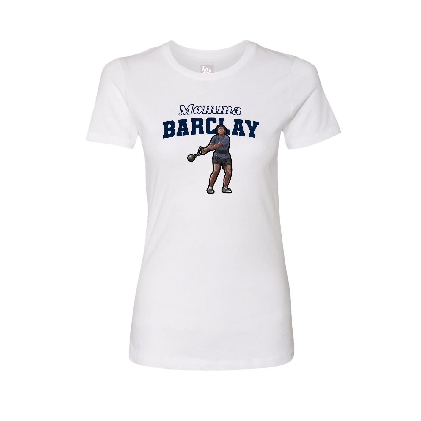 Womens Tee — Mothers Day Block in White