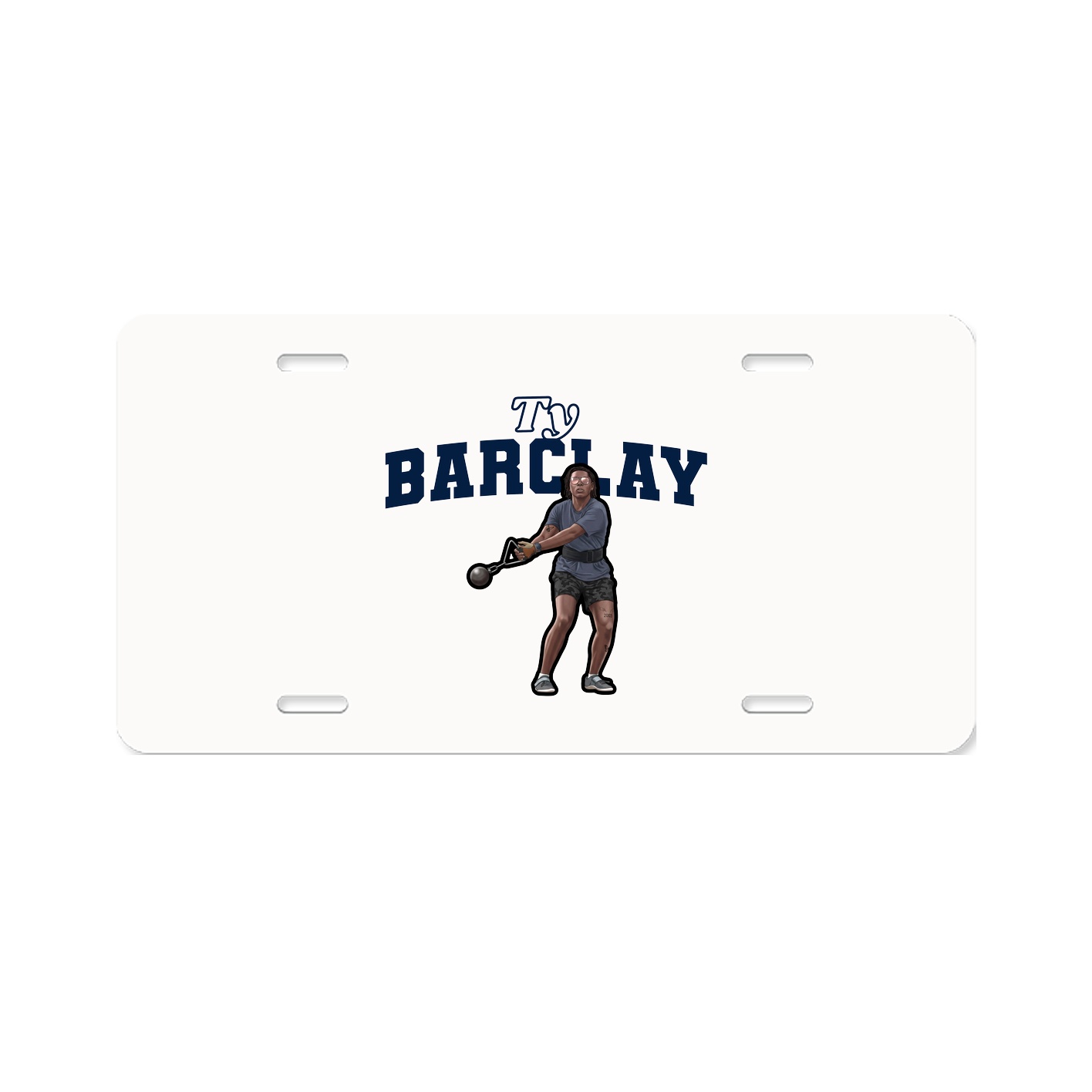 License Plate — Name Arch in Classic