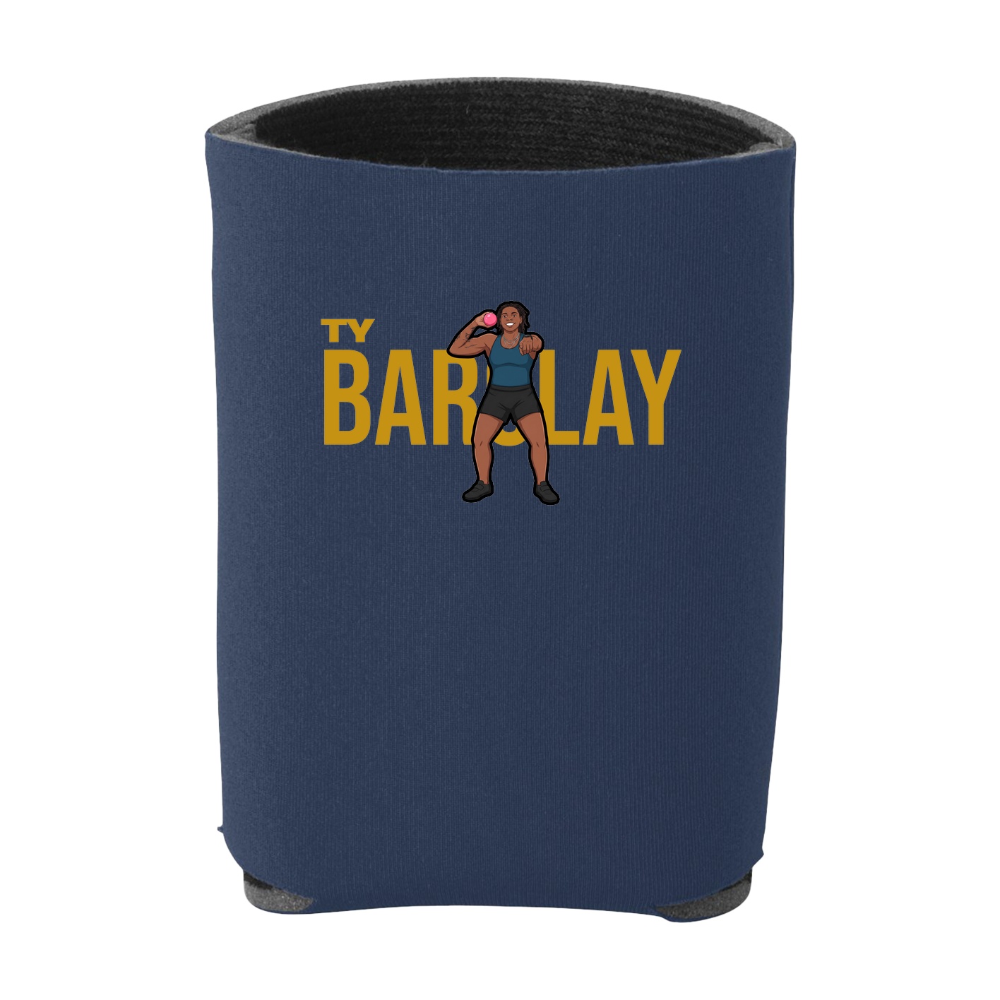 Can Holder — Player Name in Navy