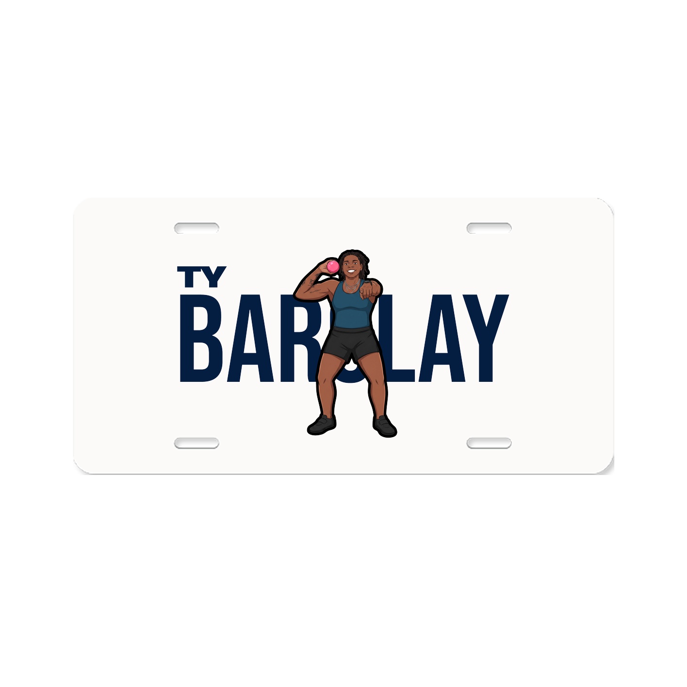 License Plate — Player Name in Classic