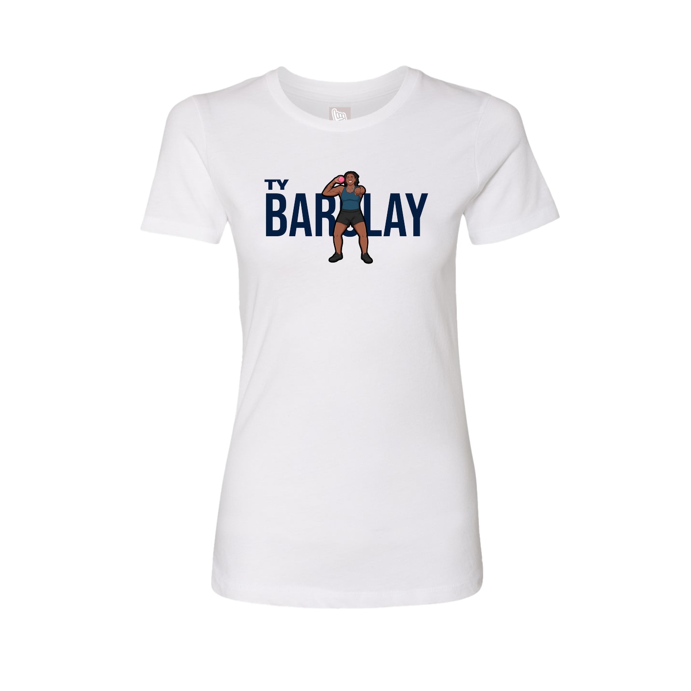 Womens Tee — Player Name in White