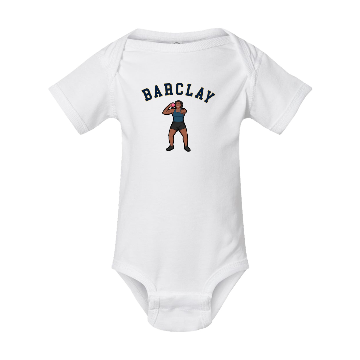 Baby Onesie — Shirsey Arch in White