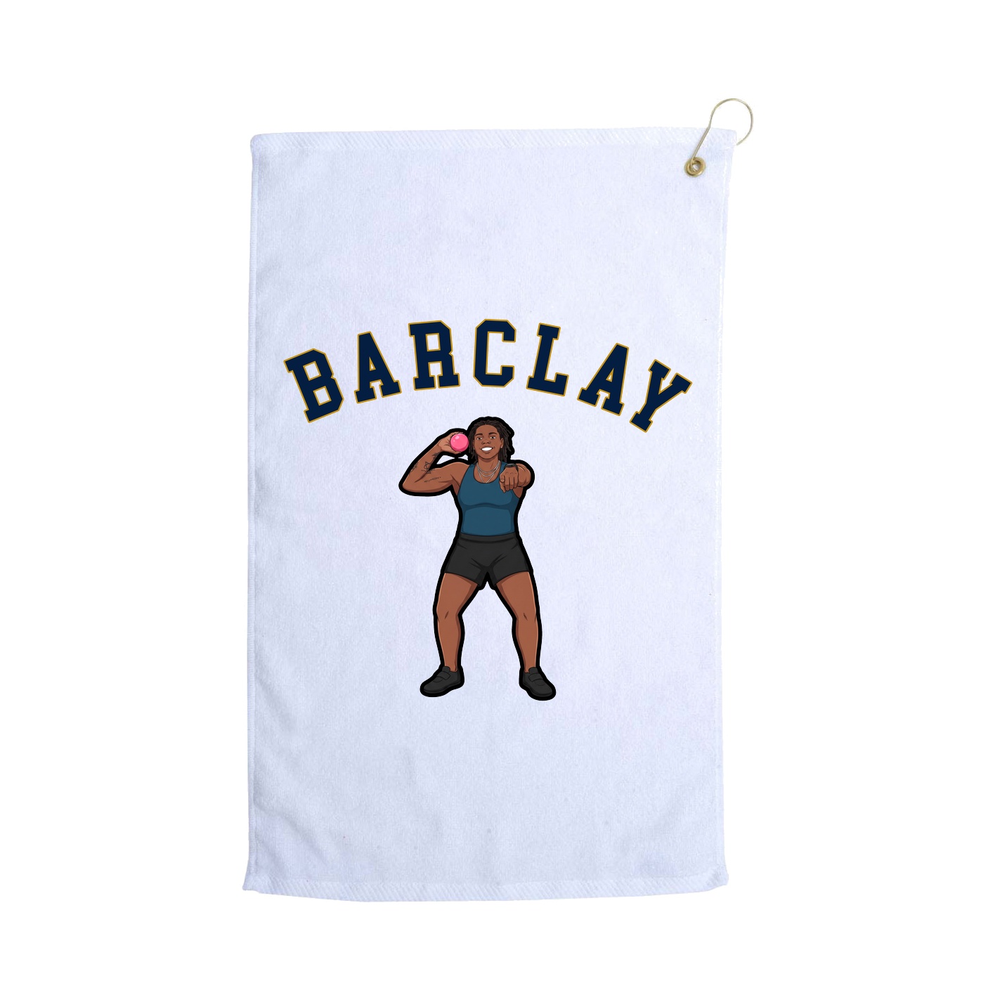 Golf Towel — Shirsey Arch in White